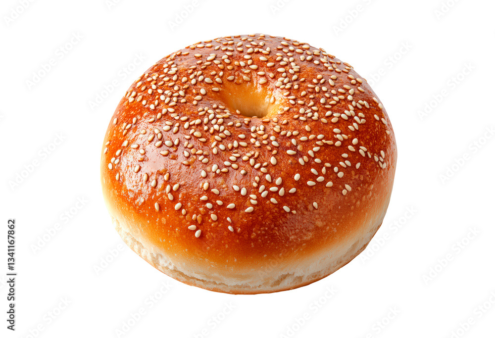 Sesame seed bun isolated on transparent background Sesame seed bun isolated on transparent background