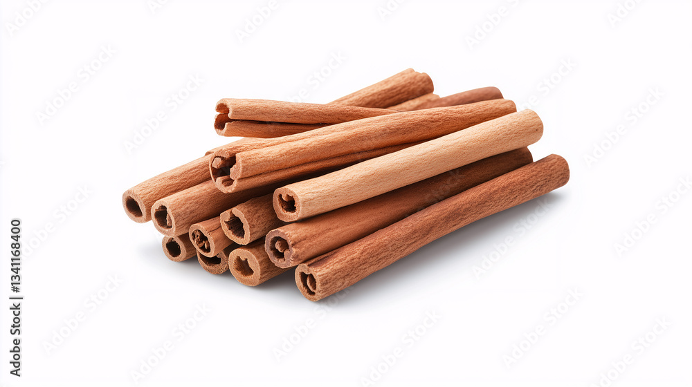 Cinnamon sticks (on a white background) Cinnamon sticks (on a white background)