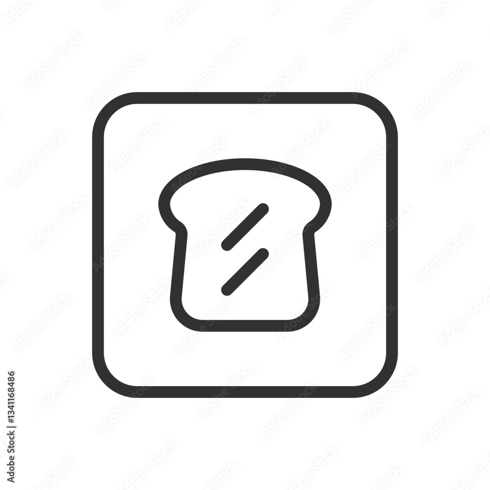 Bread Icon - Modern Simple Flat Vector for Web and Mobile Bread Icon - Modern Simple Flat Vector for Web and Mobile