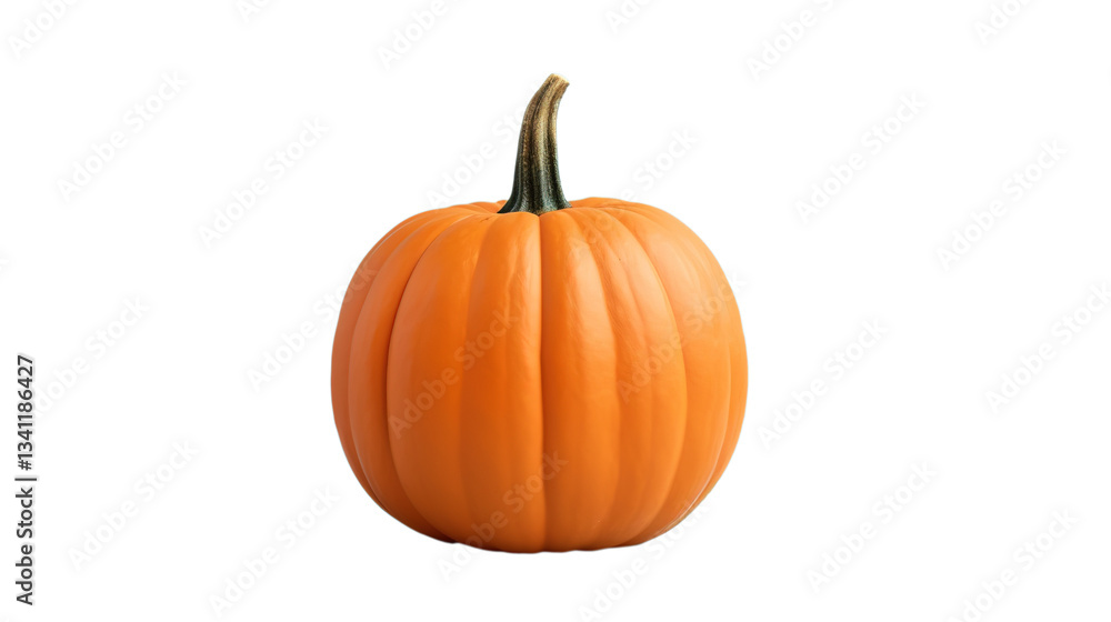 Obraz premium A Halloween Pumpkin on PNG Transparent in Pastel Tones Ideal for Adding a Subtle Festive Touch to Your Design Projects 