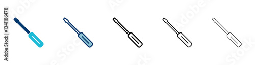 Screwdriver icon vector isolated on white background. Screwdriver vector icon