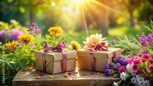 Gifts in a Sunny Garden