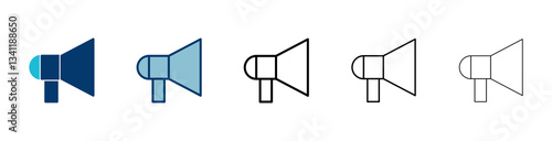 Megaphone icon vector isolated on white background. Loudspeaker icon vector. Volume icon