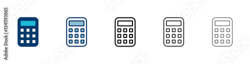 Calculator icon vector isolated on white background. Calculator vector icon. Accounting icon