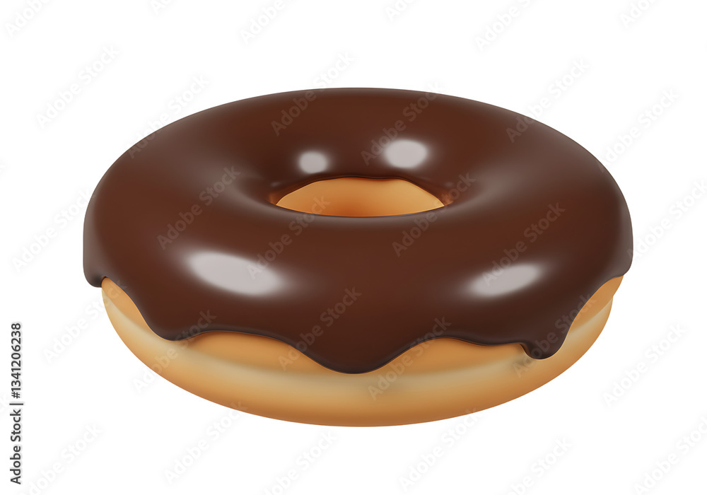 Glazed Donut Delight: A close-up studio shot of a classic donut, generously coated with a rich, glossy chocolate glaze. The tempting treat invites indulgence. Glazed Donut Delight: A close-up studio shot of a classic donut, generously coated with a rich, glossy chocolate glaze. The tempting treat invites indulgence.