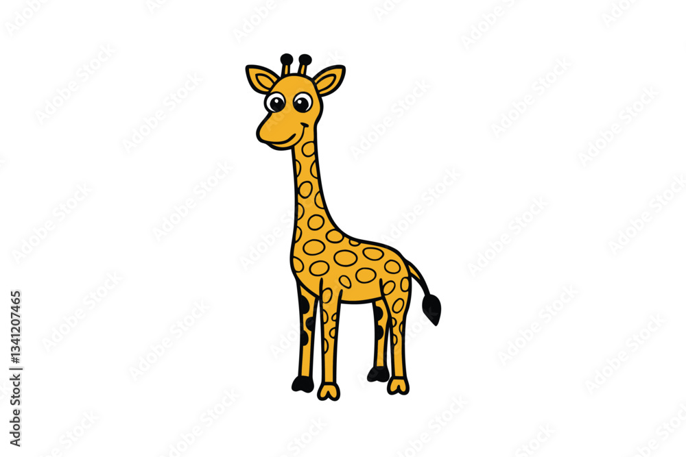 Obraz premium giraffe isolated on white