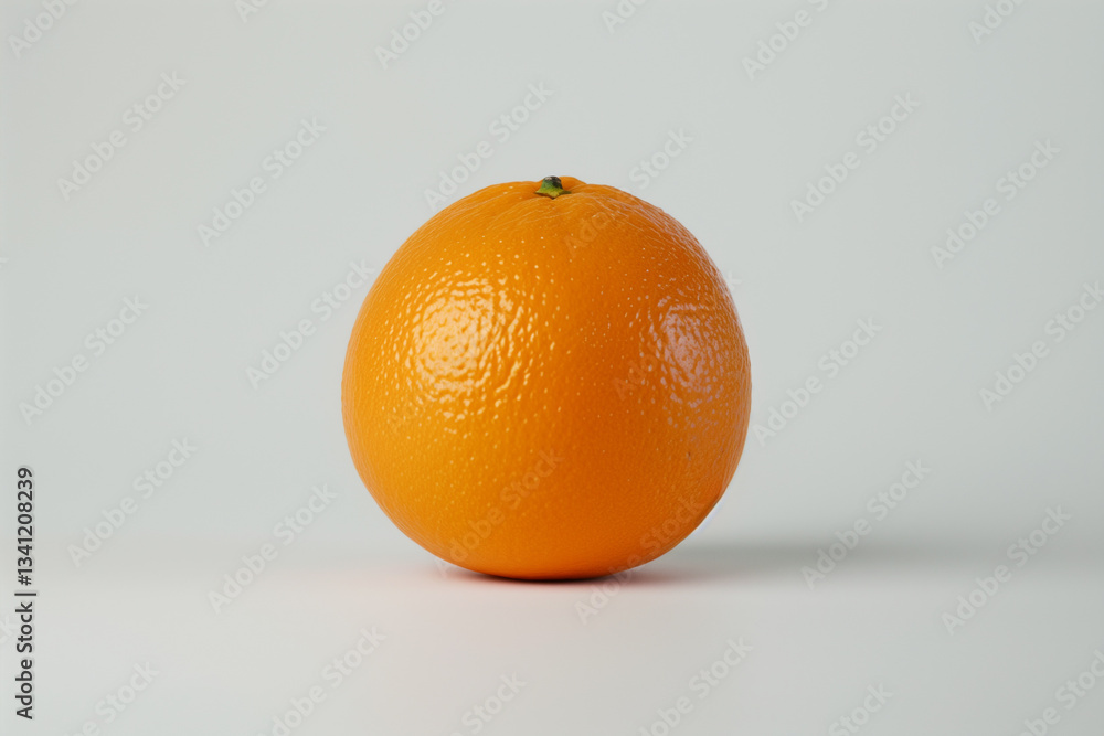 A perfectly round orange with a smooth surface and bright color, set against a clean white backdrop. A perfectly round orange with a smooth surface and bright color, set against a clean white backdrop.