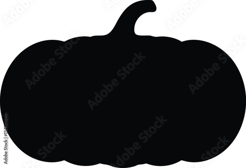 Pumpkin silhouette vector,Pumpkin icon