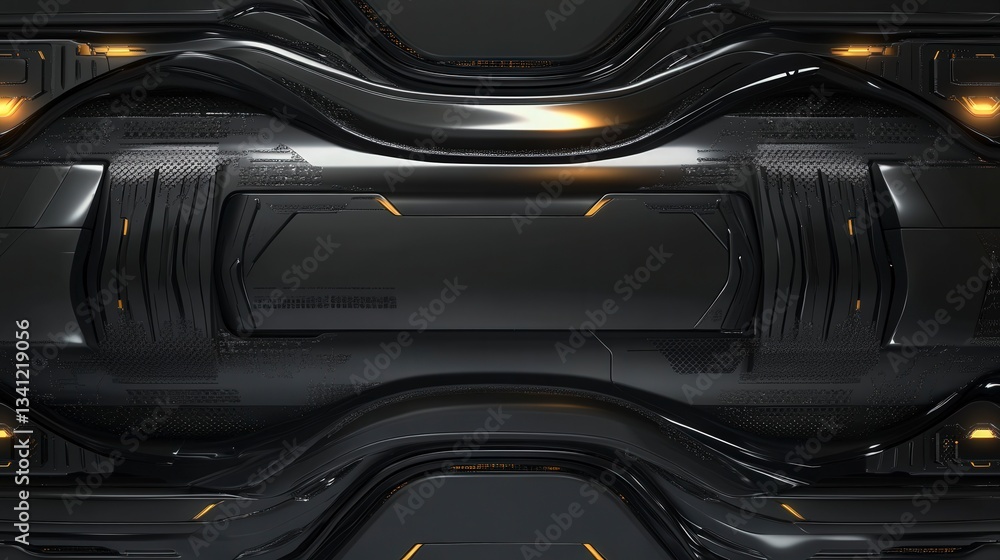 Abstract Futuristic Technological Design: A Striking Modern Engineering Concept Abstract Futuristic Technological Design: A Striking Modern Engineering Concept