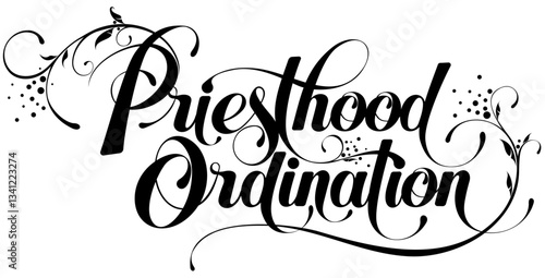 Priesthood Ordination - custom calligraphy text