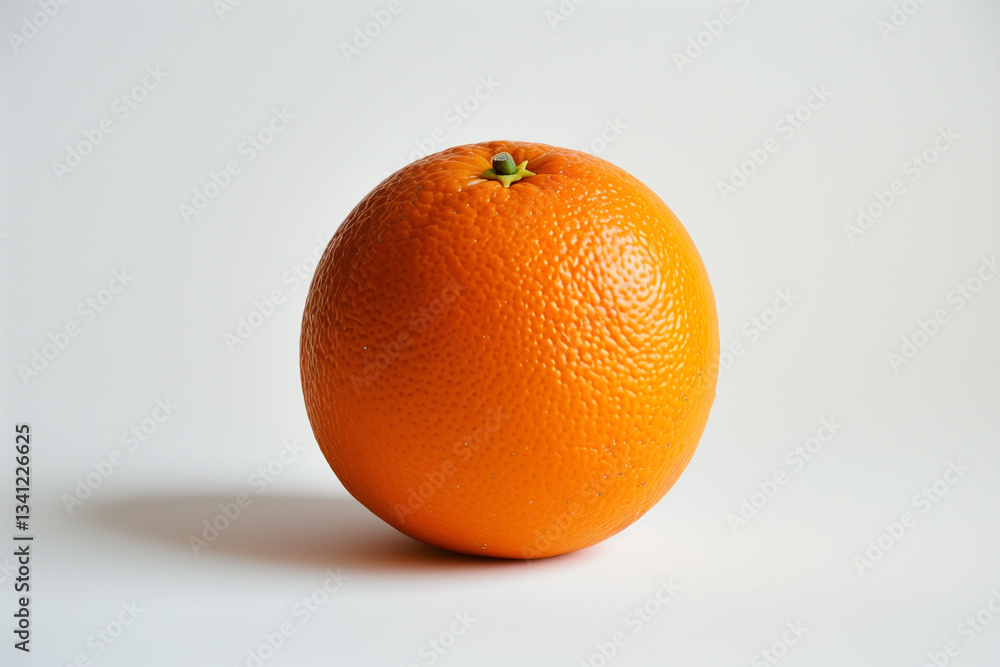 A perfectly round orange with a smooth surface and bright color, set against a clean white backdrop. A perfectly round orange with a smooth surface and bright color, set against a clean white backdrop.