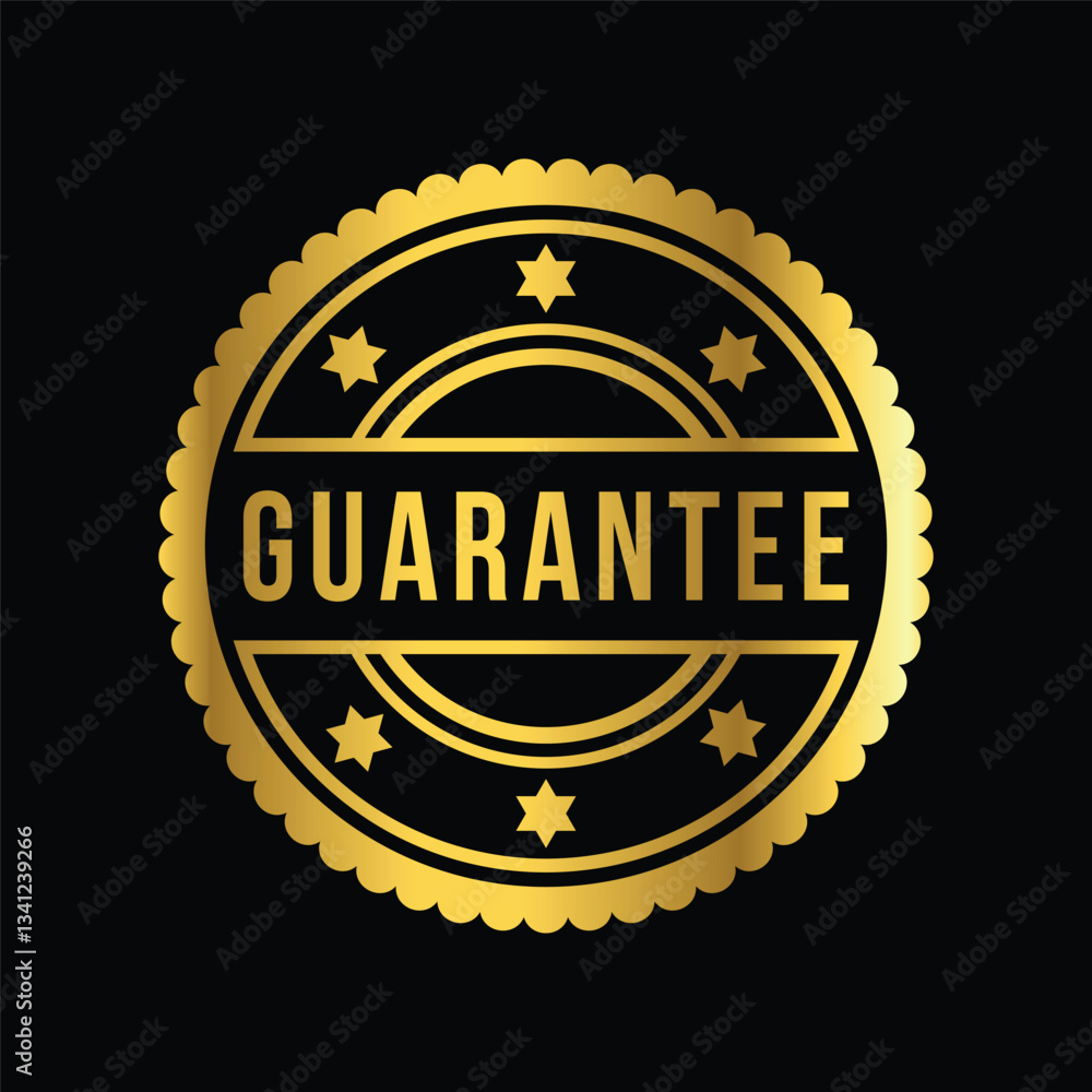 gold color guarantee rubber stamp, icon, flat, design, vector, illustrations, education, style, trendy, collections gold color guarantee rubber stamp, icon, flat, design, vector, illustrations, education, style, trendy, collections