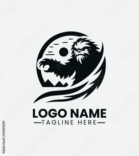 Yeti Logo Design, Abominable Snowman, Cryptid