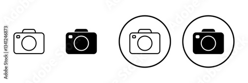 Camera icon vector. photo camera sign and symbol. photography icon.