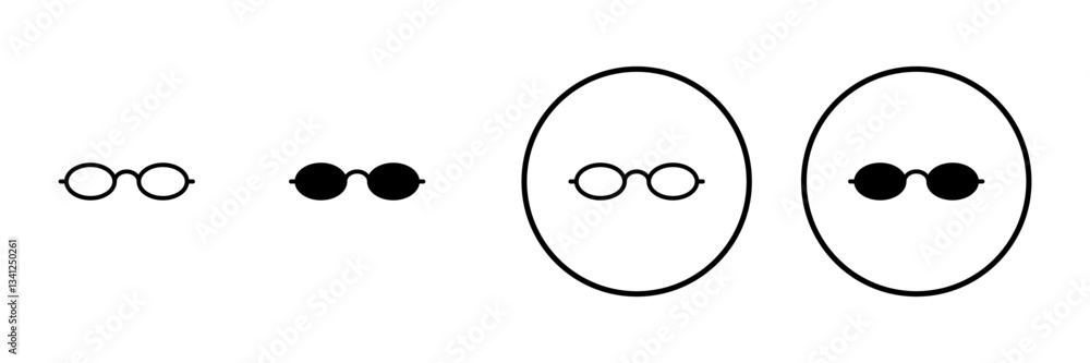 Glasses icon vector. Glasses sign and symbol Glasses icon vector. Glasses sign and symbol