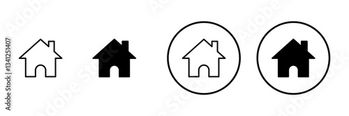 House icon vector. Home sign and symbol