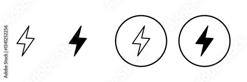 Lightning icon vector. electric sign and symbol. power icon. energy sign