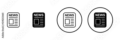 Newspaper icon vector. news paper sign and symbolign
