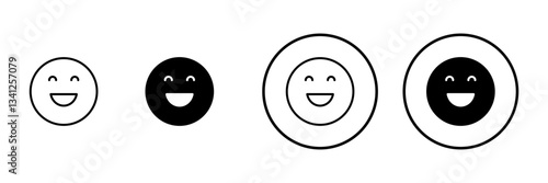 Smile icon vector. smile emoticon icon. feedback sign and symbol