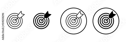 Target icon vector. goal icon vector. target marketing sign and symbol