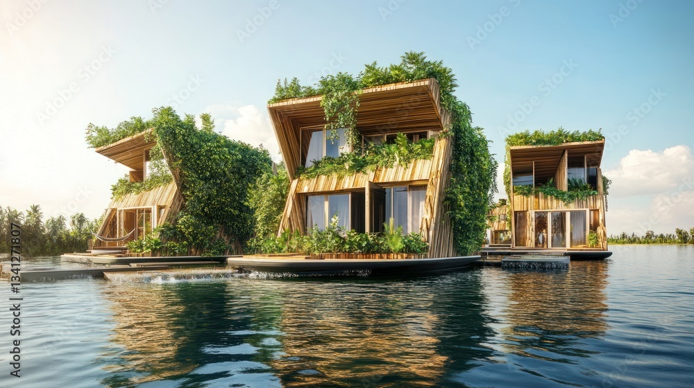 Eco-Friendly Floating Dwellings: Sustainable Architecture in Aquatic Harmony Eco-Friendly Floating Dwellings: Sustainable Architecture in Aquatic Harmony
