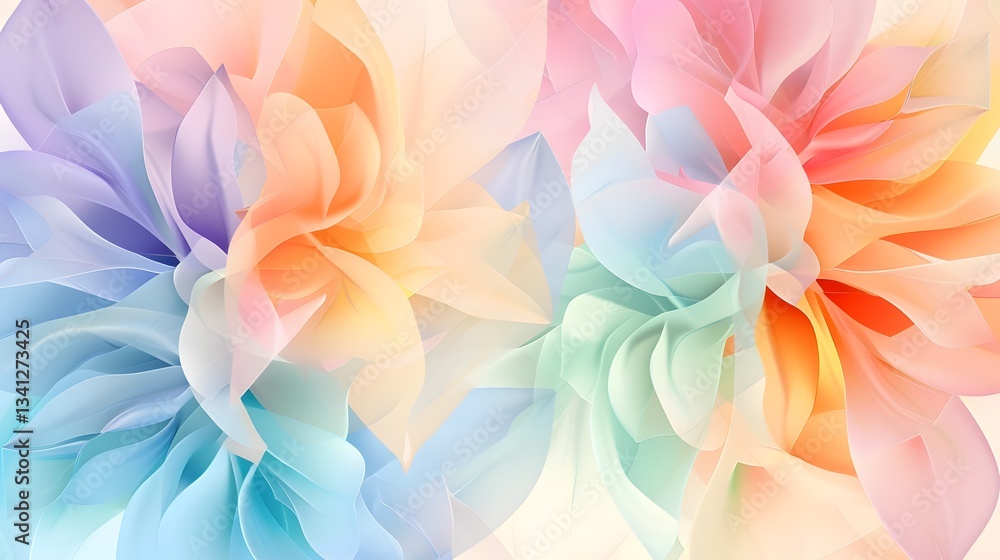 Captivating floral geometry with bold and modern petal arrangements in a vibrant kaleidoscopic color palette creating a visually striking and design Captivating floral geometry with bold and modern petal arrangements in a vibrant kaleidoscopic color palette creating a visually striking and design