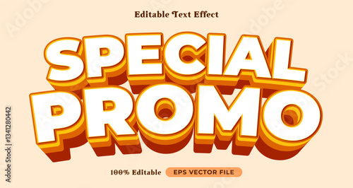 Special promo editable text effect, graphic style collection