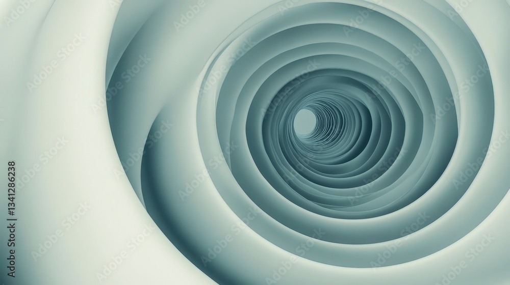 Obraz premium Abstract Architectural Spiral Design - Intricate Geometric Structures