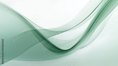 Abstract background of swirling green smoke and dust particles