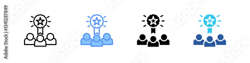 Customer Feedback Multistyle Icon Sheet