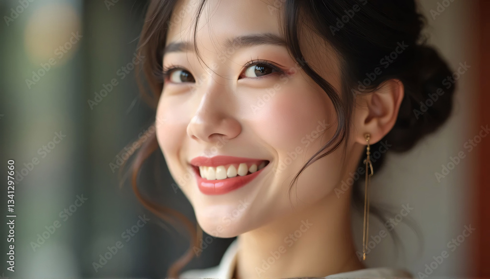 Portrait of a Charming Asian Woman with Perfect Smile
Portrait of a Charming Asian Woman with Perfect Smile
