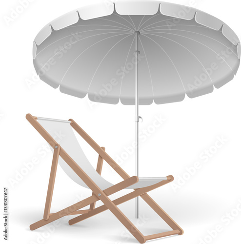 Beach Chair with Umbrella
