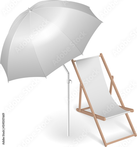 Beach Chair with Umbrella