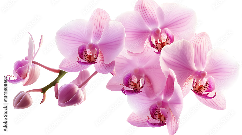 pink orchid isolated on white pink orchid isolated on white