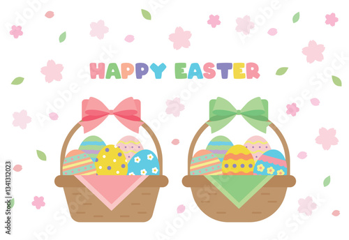 Eggs are distributed in a basket during the Christian religious event of Easter. Eggs with various patterns painted on them are exchanged to celebrate the resurrection and bless the other person.