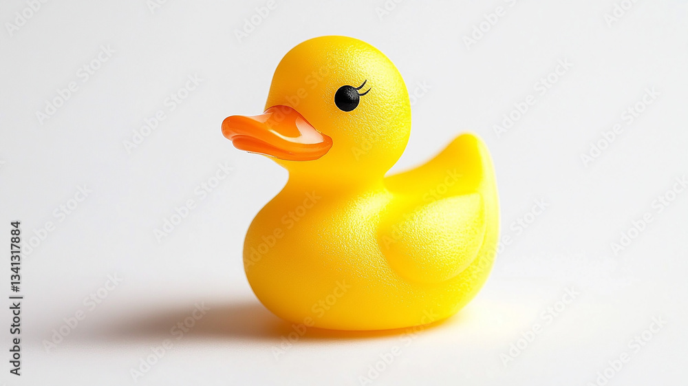 yellow duck toy isolated on white background yellow duck toy isolated on white background