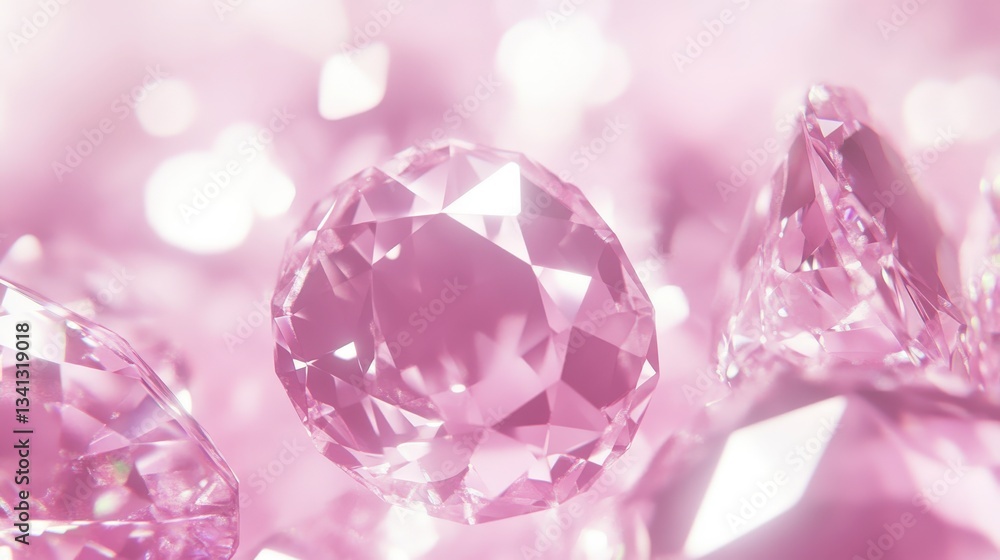 Radiant Pink Diamonds: A Stunning Gemstone Display Radiant Pink Diamonds: A Stunning Gemstone Display