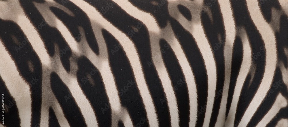 Zebra depicted with intricate line patterns Zebra depicted with intricate line patterns
