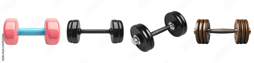 row of colorful dumbbells in various and weights, symbolizing fitness and strength row of colorful dumbbells in various and weights, symbolizing fitness and strength