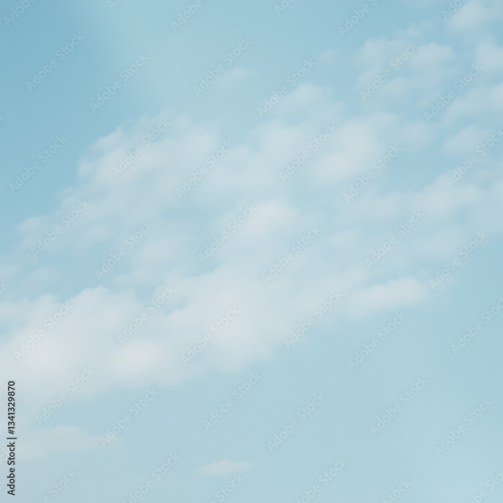 Cloudy light-blue sky pattern digital art collage Cloudy light-blue sky pattern digital art collage