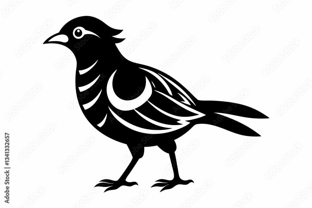 bird line art silhouette vector illustration