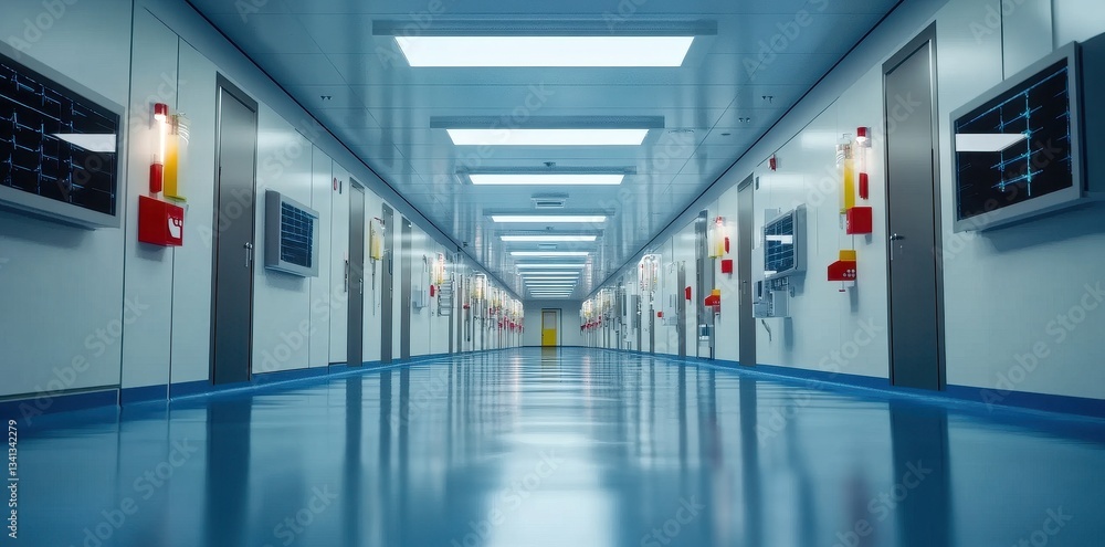 Spacious Cleanroom with Ultra Clean Air: A Modern Environment for Precision and Safety in Research and Manufacturing. Spacious Cleanroom with Ultra Clean Air: A Modern Environment for Precision and Safety in Research and Manufacturing.