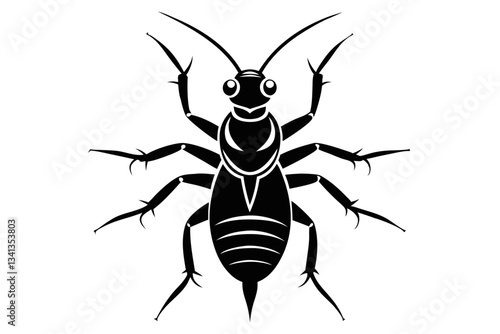 termite line art silhouette vector illustration