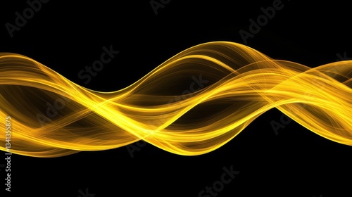 an image depicting abstract energy flow in yellow.