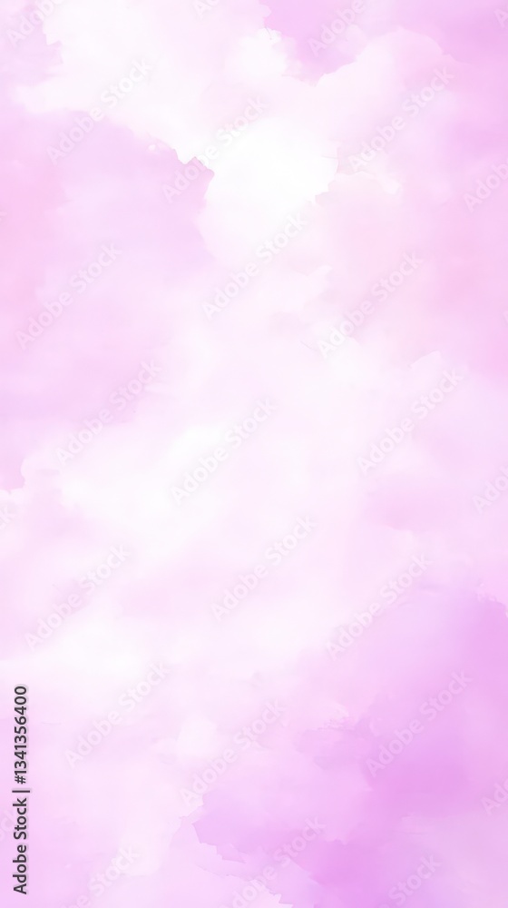 Delicate Pastel Lavender Sky Watercolor Painting. Abstract Cloud Background. Soft Hues. Dreamy Sky Art. Tranquil Color Palette. Delicate Pastel Lavender Sky Watercolor Painting. Abstract Cloud Background. Soft Hues. Dreamy Sky Art. Tranquil Color Palette.