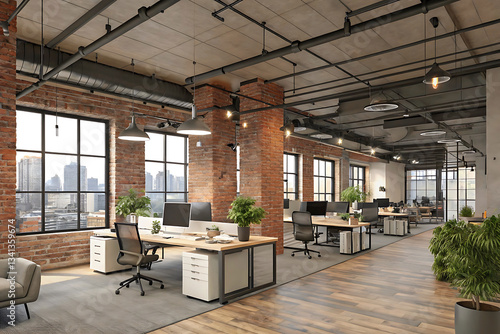 Modern office meeting room table and chairs Modern Meeting Room Modern Empty Meeting Room with Big Conference Table with Various Documents and Laptops on it