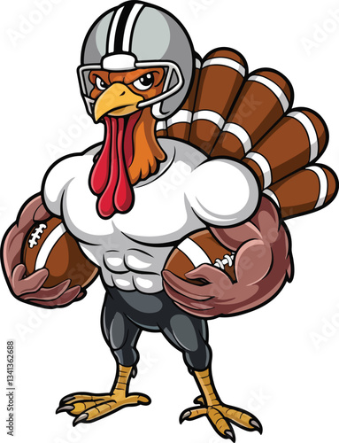 Touchdown Turkey The Football Feathered Beast