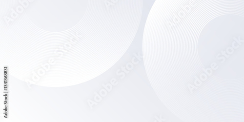 Abstract white circle lines. Digital future technology concept illustration art abstract nice simple abstract