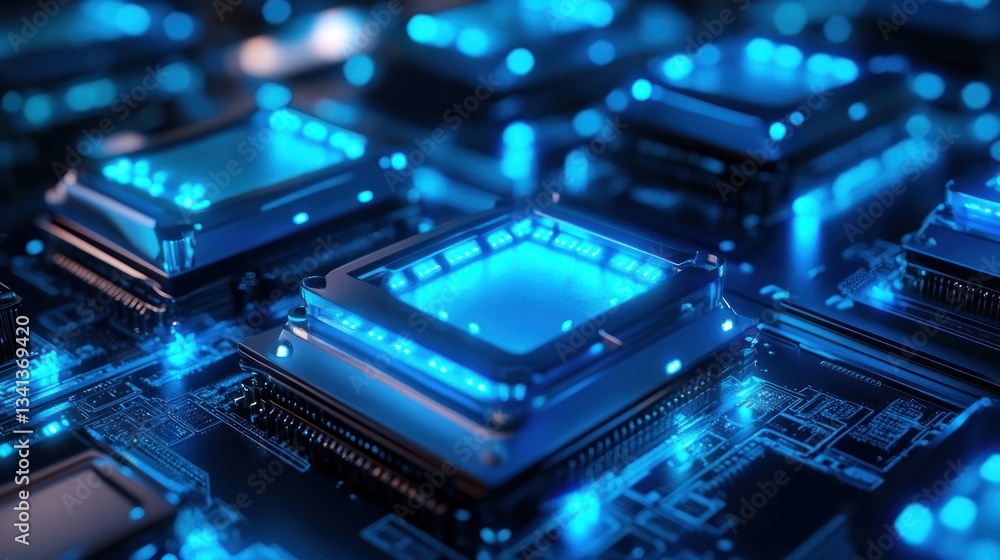 High-Tech Circuitry: An Abstract Representation of Modern Computer Technology High-Tech Circuitry: An Abstract Representation of Modern Computer Technology