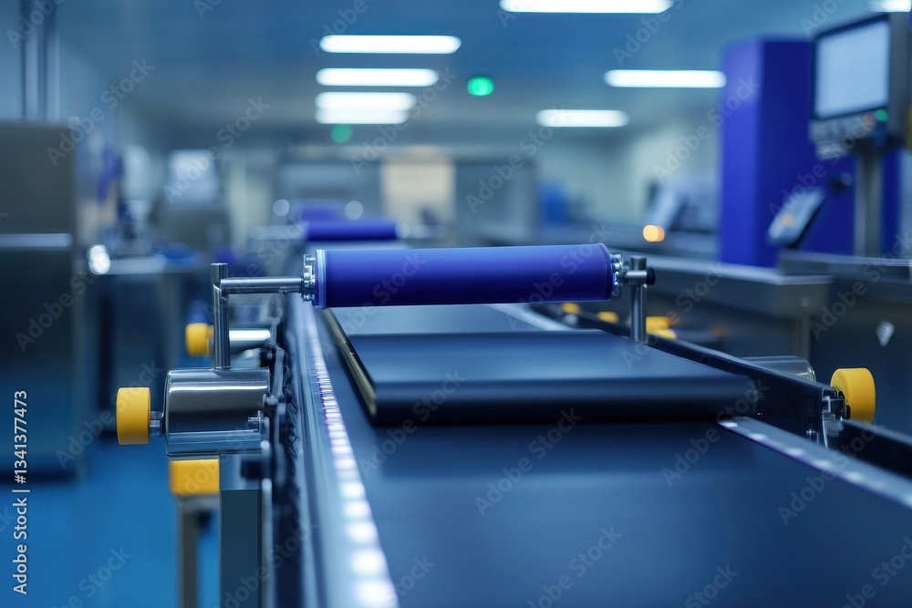 Fototapeta premium A high-tech cleanroom with advanced equipment and sterile environment for cutting-edge scientific research.